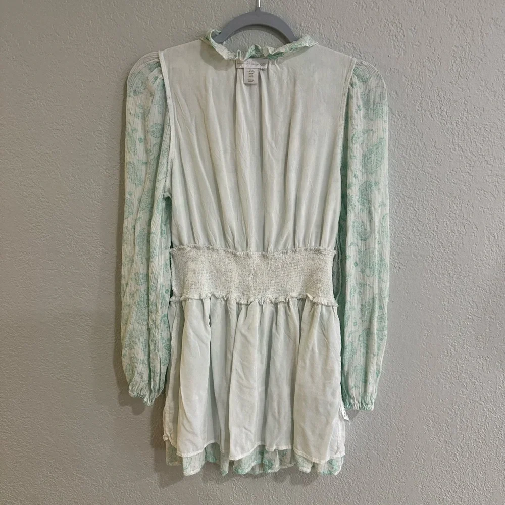 House of Harlow 1960 Mint Green Long Sleeve Dress - Picture 16 of 16